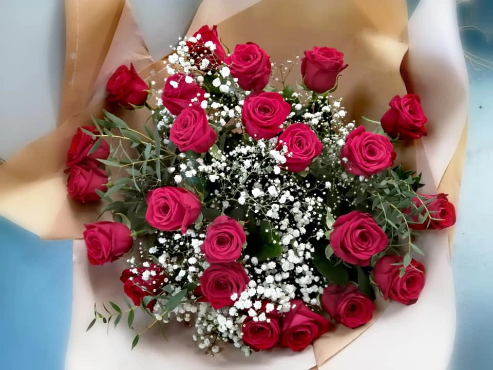Bouquet de roses rouges